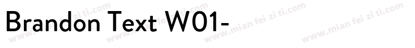 Brandon Text W01字体转换